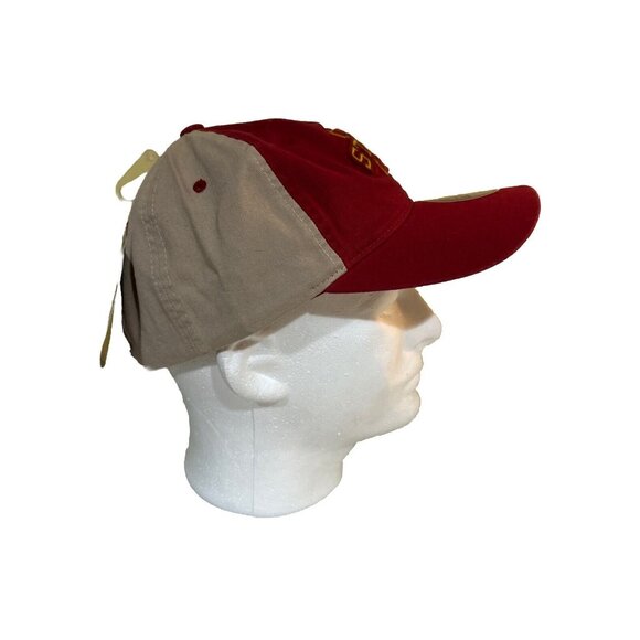 Iowa State Cyclones Tan Red Stitched Zephyr Adjustable Hat New - Picture 5 of 6